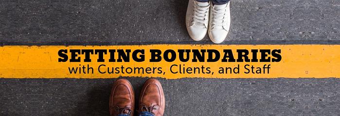 Setting Boundaries with Customers, Clients, and Staff March 2025 logo